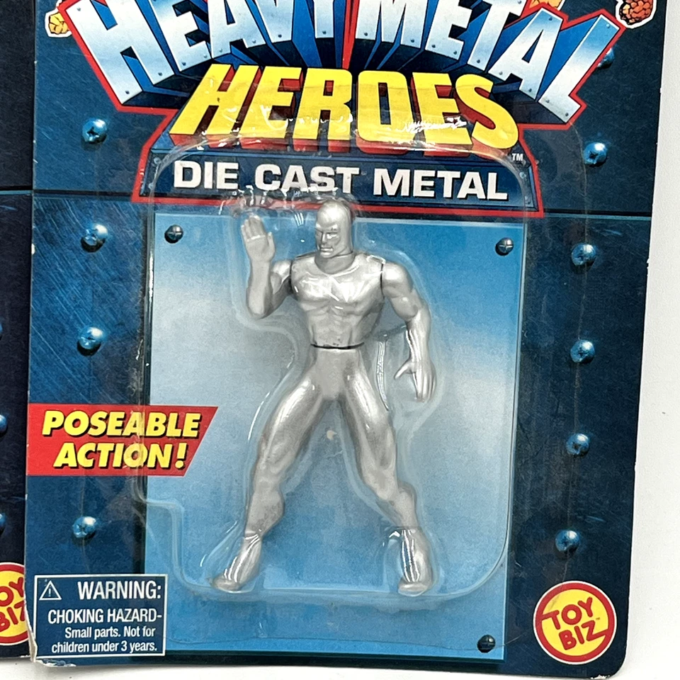 Mini lote de metal fundido a presión Wolverine 1997/98 Marvel Comics, "Heavy Metal Heroes" Foto 4 de 4