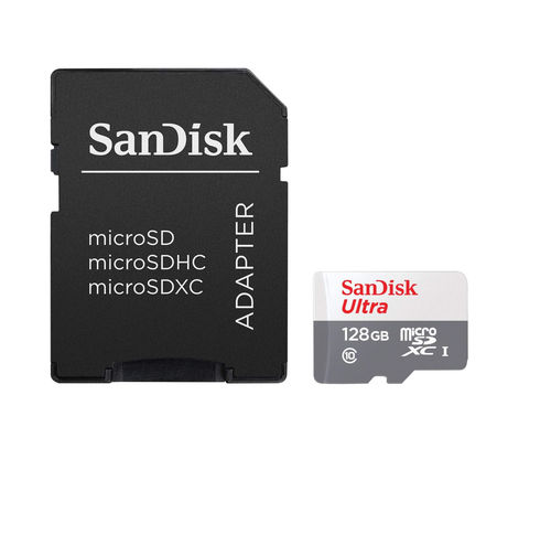 Pamięć flash SanDisk Ultra microSD 128GB MicroSDXC UHS-I, SDSQUNR-128G-GN3MA - Zdjęcie 2 z 4