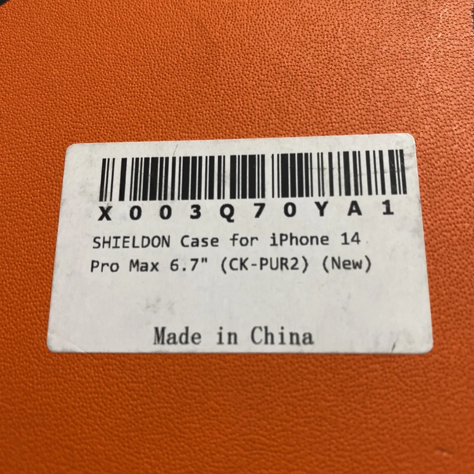 Чехол-бумажник SHIELDON для iPhone 14 Pro Max 6,7 дюйма натуральная кожа ФИОЛЕТОВЫЙ СОВЕРШЕННО НОВЫЙ - Изображение 4 из 4