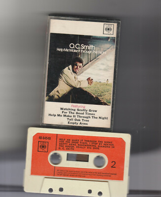 O.C SMITH-HELP ME MAKE IT THROUGH THE NIGHT.1979 CBS LABEL CASSETTE /EXCELLENT