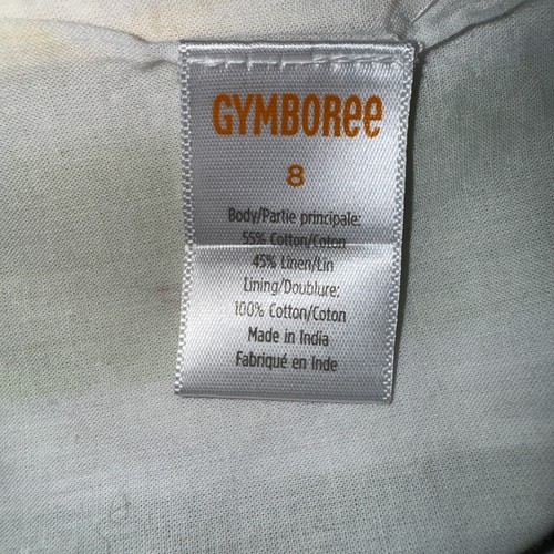 Gymboree Girls 8 Dress Linen Cotton Casual Colorful Striped Summer Vacation - Picture 5 of 6
