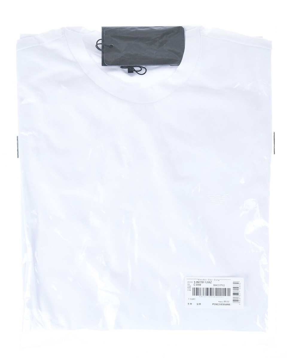 Tシャツ・カットソー EMPORIO ARMANI Men T-shirt White 8N1TD81JUVZ 0100 Emporio Armani T-Shirt Sweatshirt Man White 8N1T811J0AZ 100