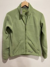 Marmot Women's Rocklin Full Zip Stand Collar Fleece Athletic Jacket Green Size S