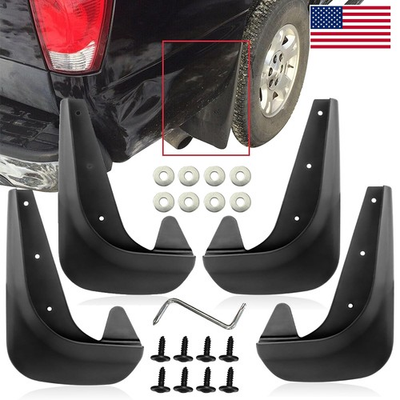#ad #ad 4PCS Mud Flaps for Car Universal Splash Guard PP Mudguards Fits Most Vehicles US $14.51