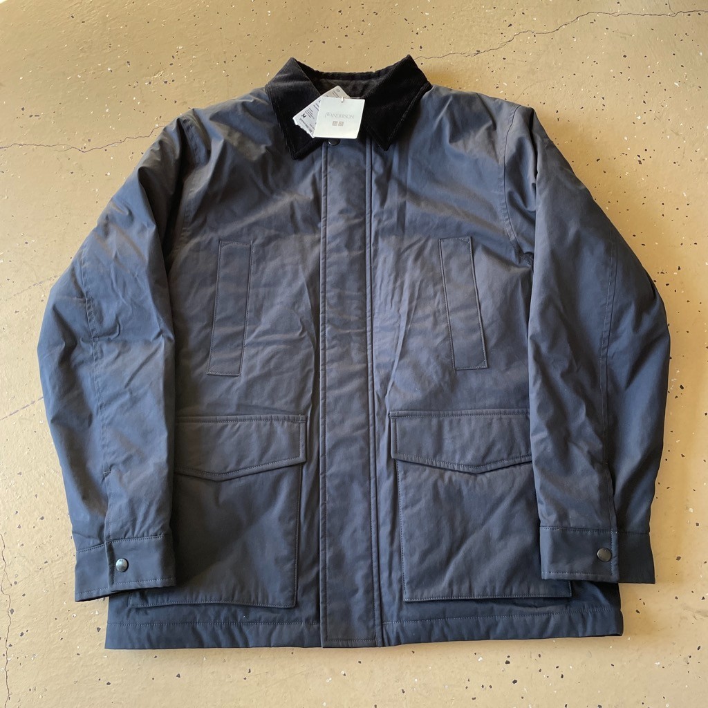 BNWT UNIQLO x JW Anderson Puff Tech Utility Jacket Navy Mens Medium Insulated