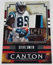 2008 Absolute Memorabilia Steve Smith Canton Absolutes /25 LOGO Patch Panthers