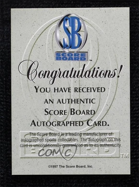 1997 Score Board Authentic Auto Gold Foil /500 Ray Allen Auto HOF - Image 2 of 2