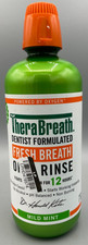 TheraBreath Fresh Breath Mouthwash, Mild Mint, Alcohol-Free, 33.8 fl oz EX:04/27