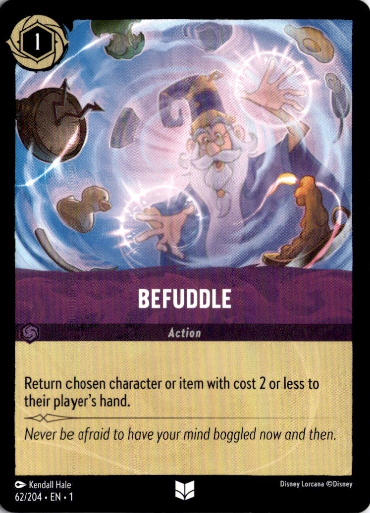 Befuddle 62/204 Uncommon The First Chapter Lorcana Near Mint