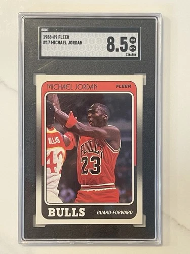1988-99 Fleer #17 Michael Jordan SGC 8.5 NM MT+