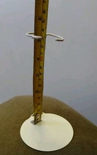 White Doll Stand Metal for 5 to 8 inch Dolls and bears Kaiser 1075