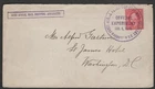 (FP) 1919 Experimental First Jahn Aerial Mail Dropping Apparatus & Letter