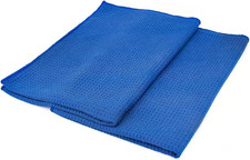 - Standard Waffle Weave Microfiber Towels 2-Pack Detailing, Window, Glass and