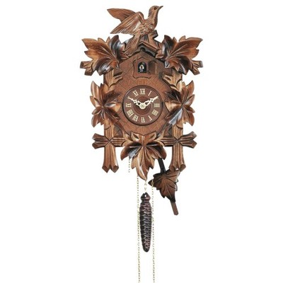 Engstler - 538 - Kuckucksuhr - 1-Tag-Kettenzugwerk - Nussbaum