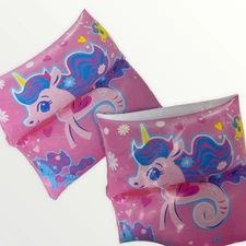 Play Day Inflatable Unicorn Armbands Arm Floats Swimmies Pink Ages 2-6