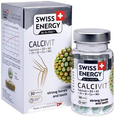 CalciVit Calcium D3 K2 Zn Mn Tagesergänzung 30 Depo Kapseln