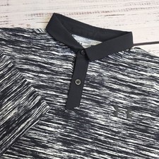 Under Armour Shirt Iso Chill Polo Mens Small Loose Golf Performance Black White