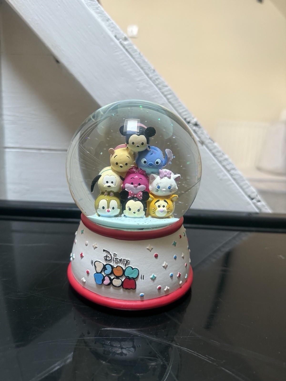 Disney Tsum Tsum Musical Water Dome Snow Globe Without Box