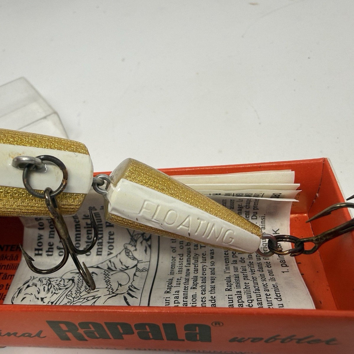 Leurre de pêche Rapala J-9S vintage : Hopea Silver, Finlande