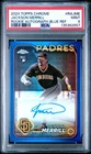 2657 Jackson Merrill 2024 Topps Chrome Blue Refractor Rookie Auto RC /150 PSA 9
