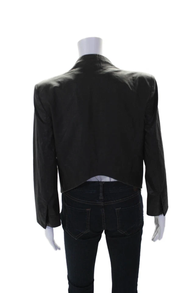 Chaqueta para mujer Helmut cuello en V manga larga forrada con un botón negra talla 8 Foto 3 de 4