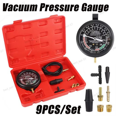 #ad NEW Carburetor Intake Manifold Vacuum Fuel Pump Pressure Tester Gauge Test Kit $16.99