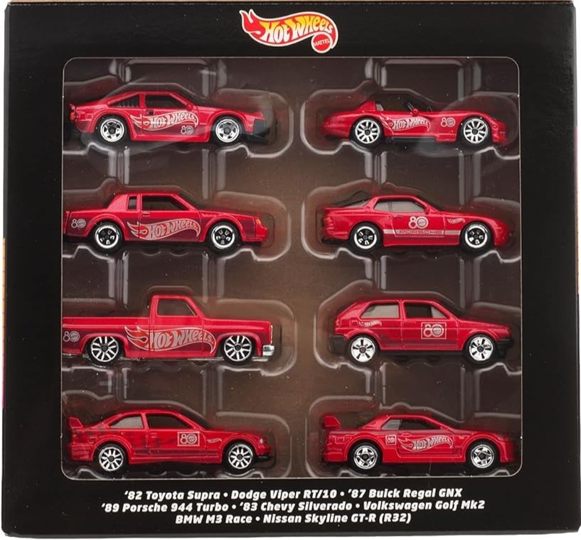 ミニカー Mattel 80th Anniversary Hot Wheels Hot Wheels Mattel 80Th Anniversary 8-Pack Vehicle Toy Mini Cars
