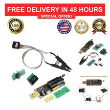CH341A USB BIOS Programmer SOIC8 SOP8 Clip EEPROM 24 25 Flash