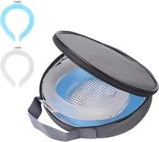 2PCS Neck Cooling Tube, with Insulated Bag, Wearable Ice Coolers Ring Keep Body