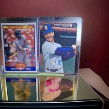 Score Mother's Cookies Edgar Martinez Mariners Rookie MLB Trading Card Lot 2