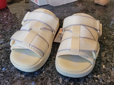 Kappa 222 Banda Mitel 1 Sandals Size 10 Unisex Yellow White Grey