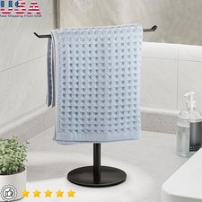 Stainless Steel Freestanding Hand Towel Holder Anti-Scratch Towel Rack Stand New