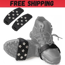 Ice Cleats for Shoes and Boots Traction Ice Shoes Grippers Anti-Skid 7 Point