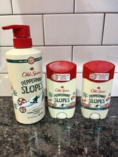 Old Spice Peppermint Slopes Body Wash Deoderant Lot Limited Edition