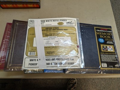 5x Pioneer MB-10 12x12 E-Z Load Memory Book White Photo Album Acid Free Lot