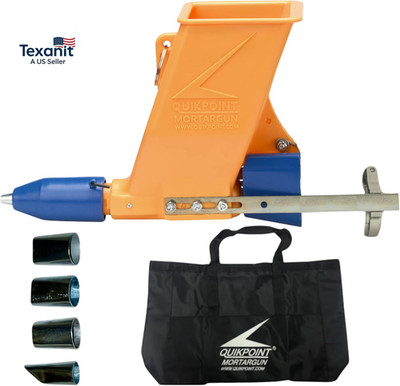 Quickpoint Mortar Gun Grout Applicator, Professional Drill-Powered Drill Mate To