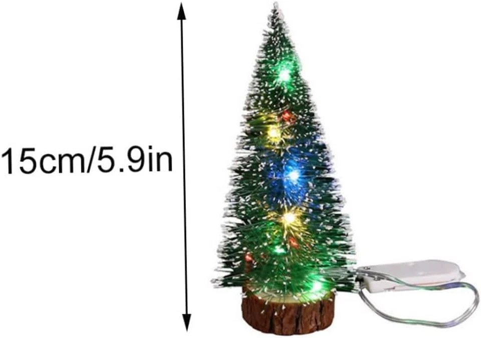 Christmas Miniature Tree with Light - 15Cm Artificial Table Tree - Image 2 of 4