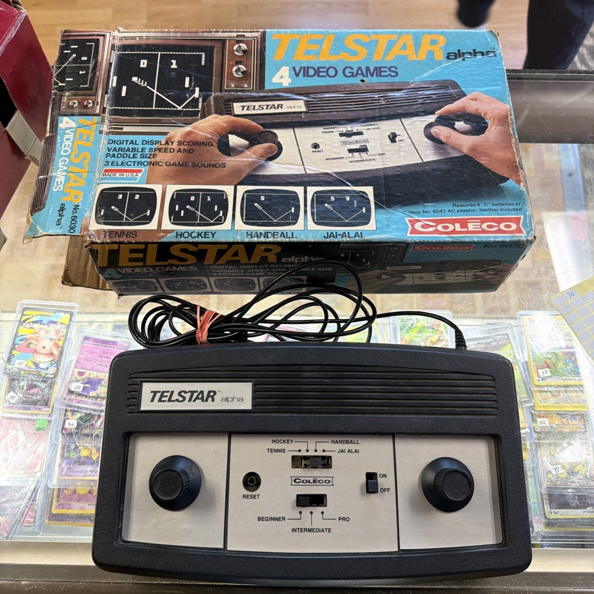Coleco Telstar Alpha Pong Console Vintage No Ac With Box Untested