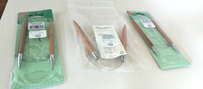 Set of ChiaoGoo Premium Bamboo Circular Needle Patina 24" long/Size US 3 DS