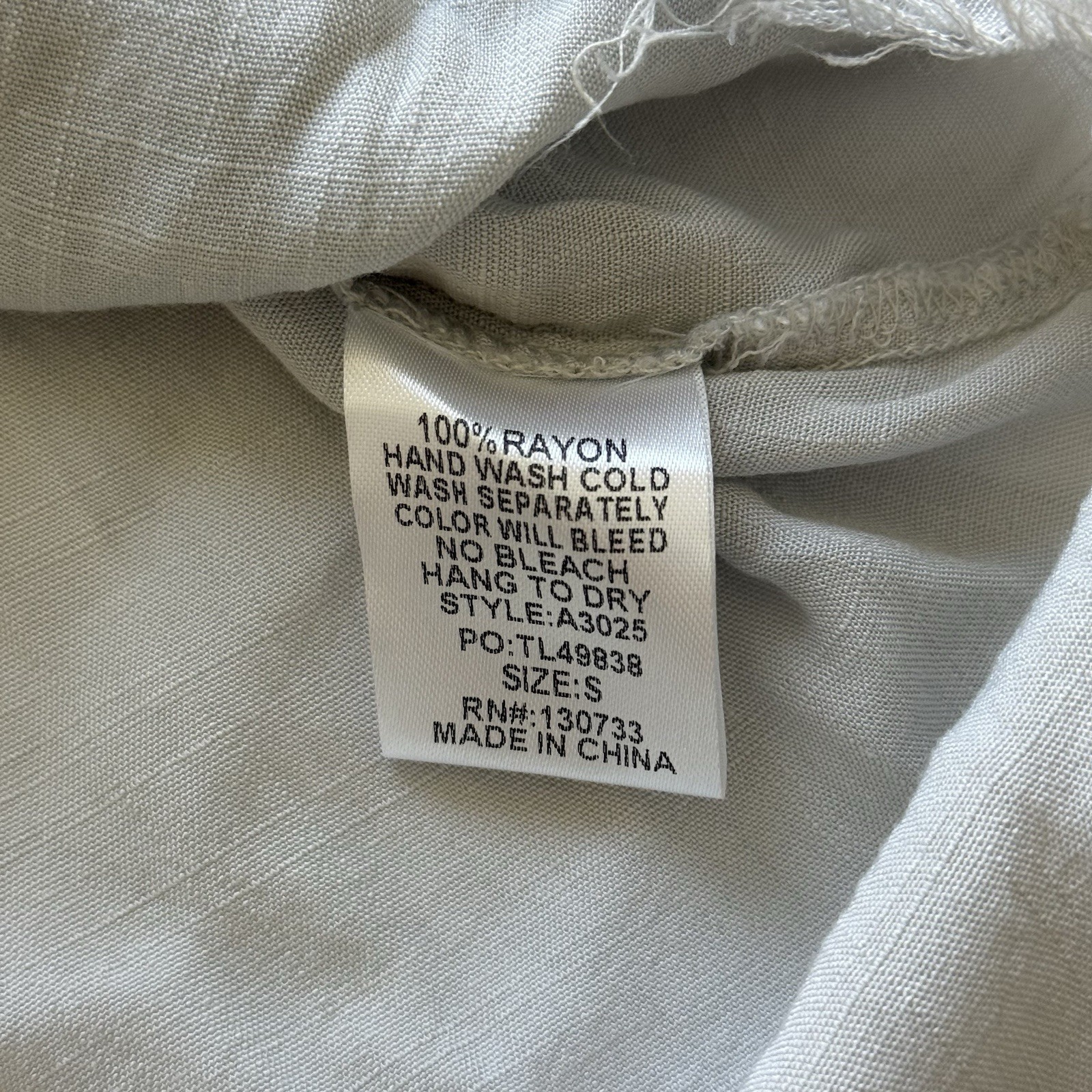 Umgee Grey Lightweight Button Down Collared Blous… - image 4