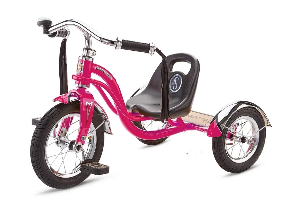 Schwinn Roadster Kids Tricycle, Classic Tricycle, Bright Pink - Image 2 of 4