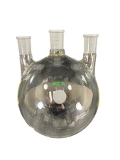 CHEMGLASS 5,000mL Heavy Wall Vertical 3-Neck 29/42 Round Bottom Flask CG-1522-57