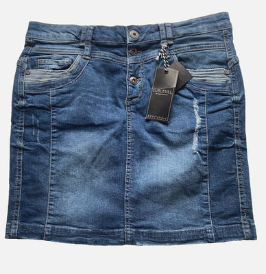 Sublevel Size M 32'' Waist Fit 14 Denim Blue SKIRT Y2K Stylr
