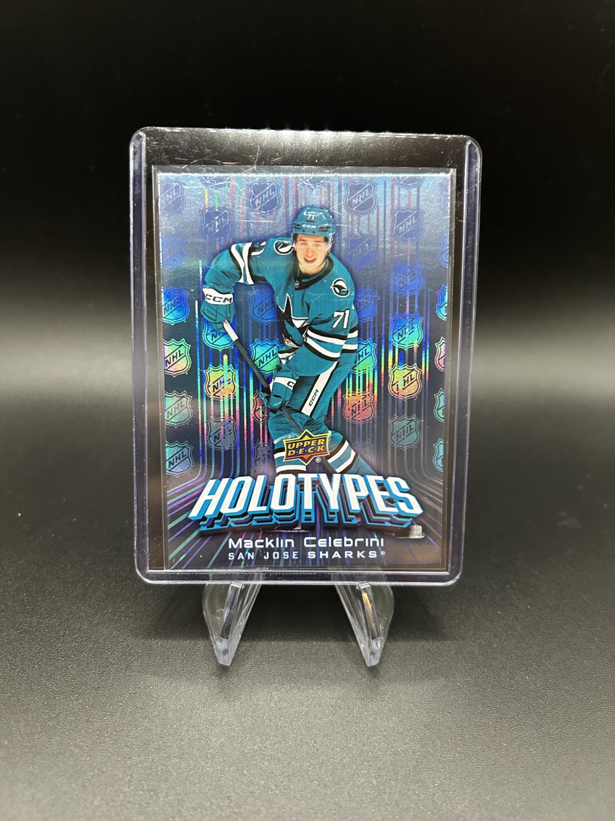 Macklin Celebrini #HT-50 (Hockey Cards 2025 Upper Deck Holotypes) — is it worth grading?