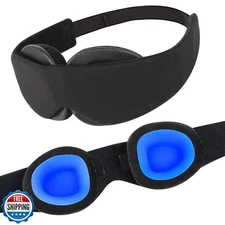 Sleep Mask for Dry Eyes – 100% Blackout Eye Mask and Moisture Gog