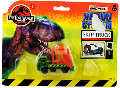 NEUWERTIG Matchbox THE LOST WORLD JURASSIC PARK SuperFast Nr: 1 FORD CARGO SKIP TRUCK