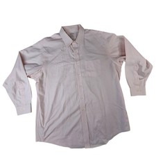 Brooks Brothers 346 Dress Shirt Mens 18 Pink Non Iron Cotton Point Collar