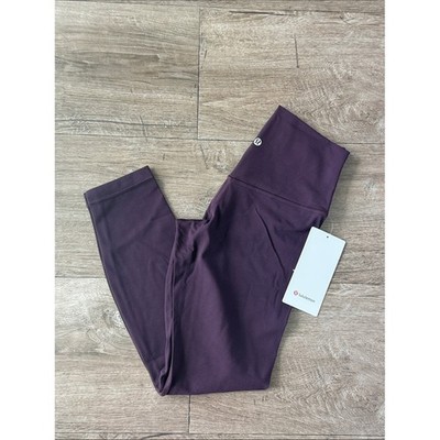 Lululemon Align No Line HR Pant 25'' Black Plum Size 6 NWT Nulu Leggings