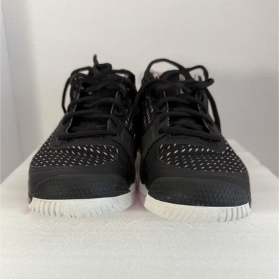 Wilson Women s Black/Pink/White Low Top Lace-Up Athletic Sneaker Rubber Sole