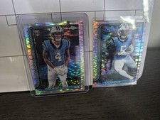 2025 Topps Chrome Tetairoa McMillan #326 Pulsar RC Rico Dowdle Pulsar PANTHERS